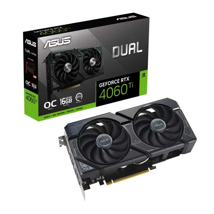 کارت گرافیک ASUS Dual GeForce RTX 4060 Ti OC 16GB GDDR6 128Bit