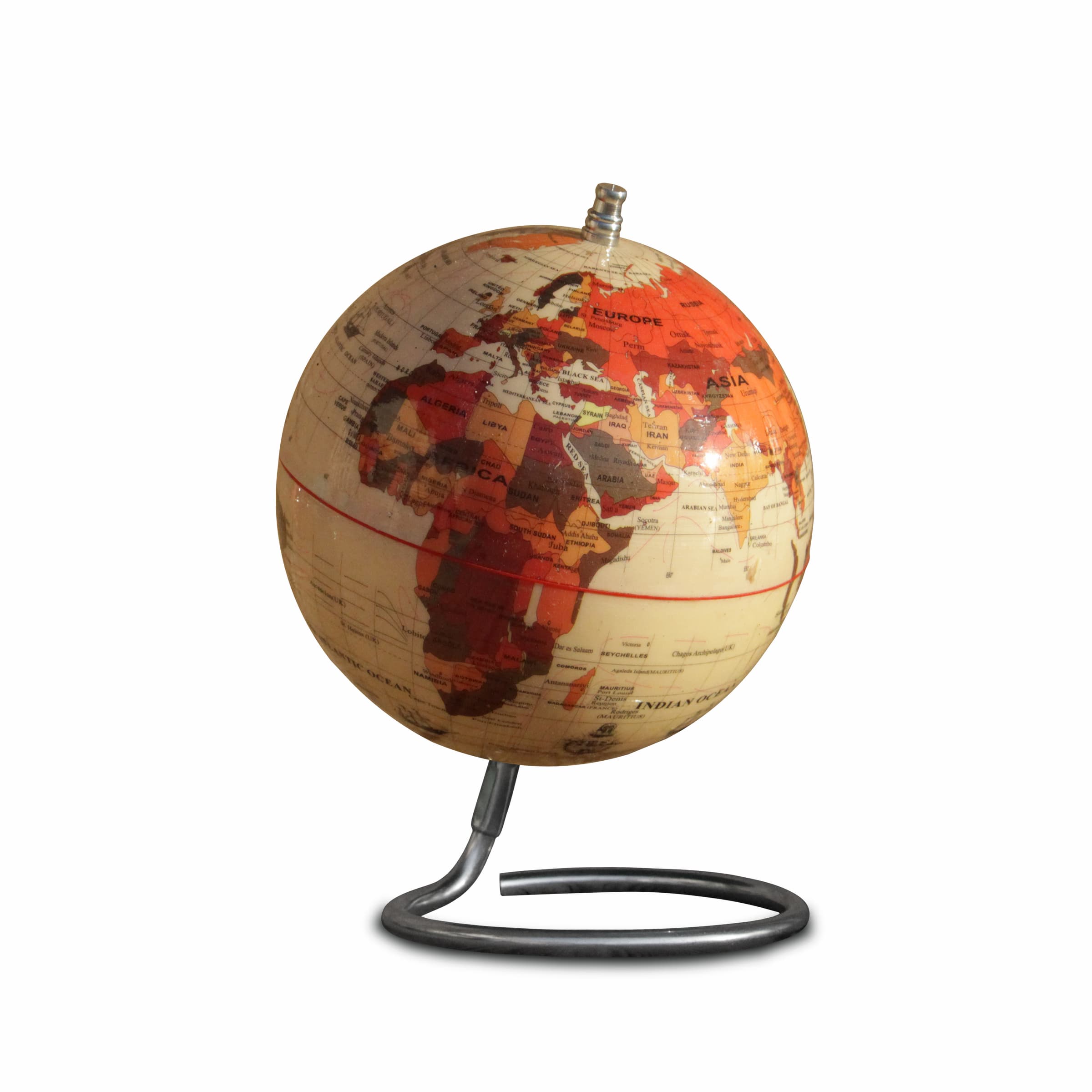 کره جغرافیایی سایز 14 پایه هندسی کرم لاتین ایده