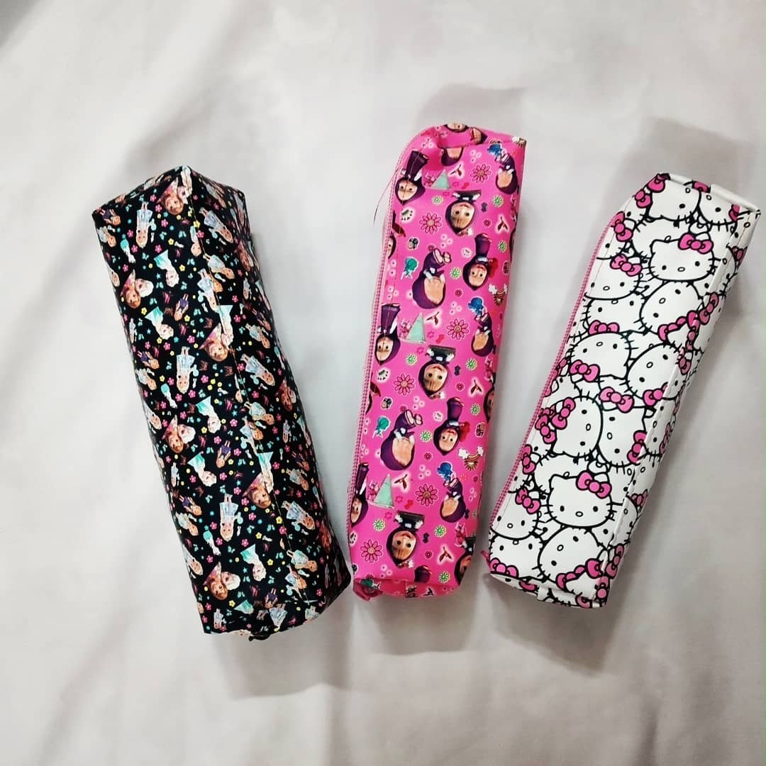 جامدادی چاپی تک زیپ در طرح ها و رنگ های مختلف