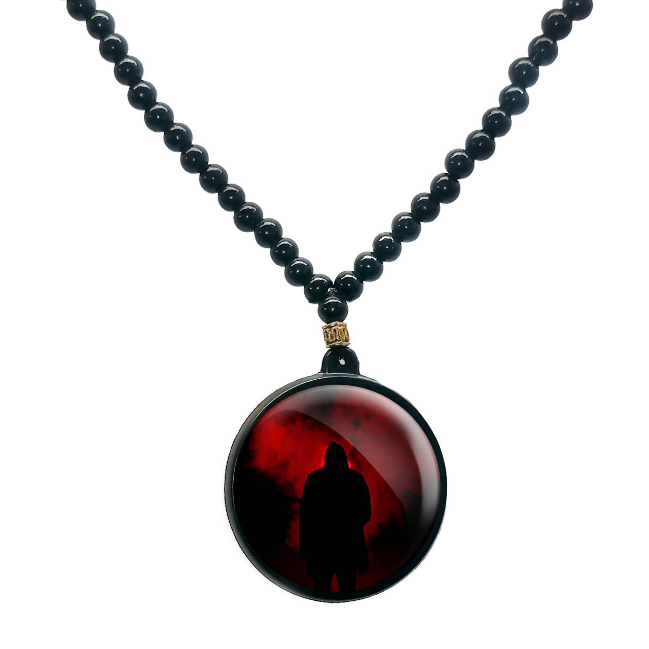 گردنبند پرمانه طرح اسکلت کد pmd.14660 مدل دو طرفه