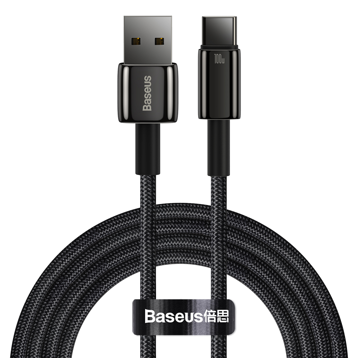 کابل تبدیل USB به USB-C بیسوس مدل Tungsten 100W-CAWJ000101 طول 2 متر