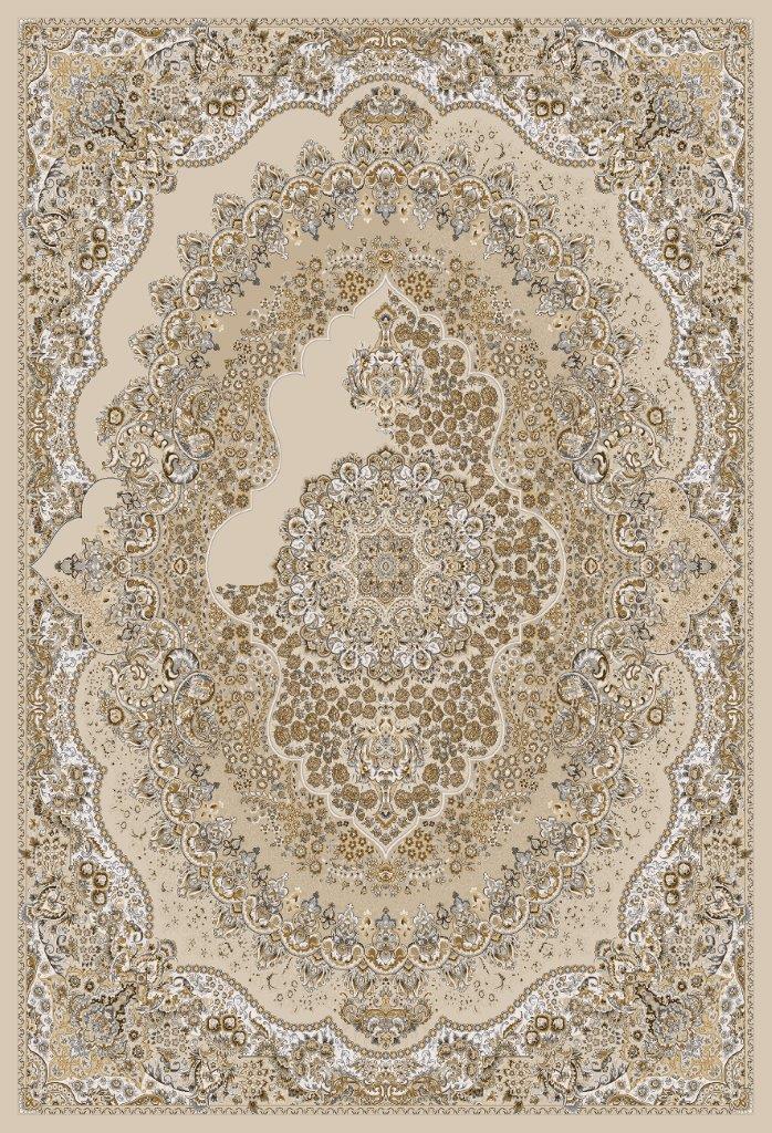 قالیچه درجه1 ابعاد متنوع با ترمز زمینه قالیچه کرم گردوی کد4-082 |