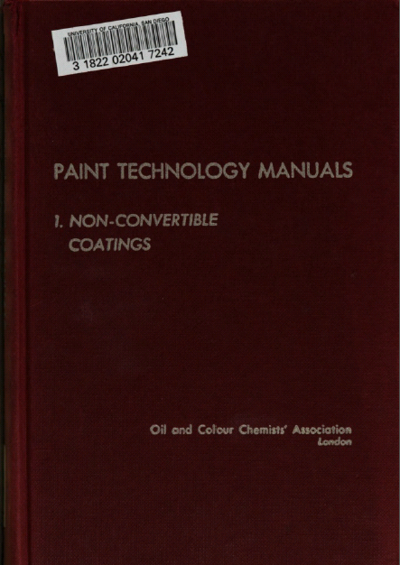 خرید و دانلود نسخه کامل کتاب Paint Technology Manuals Non-convertible coatings · Volume 1 - Pdf