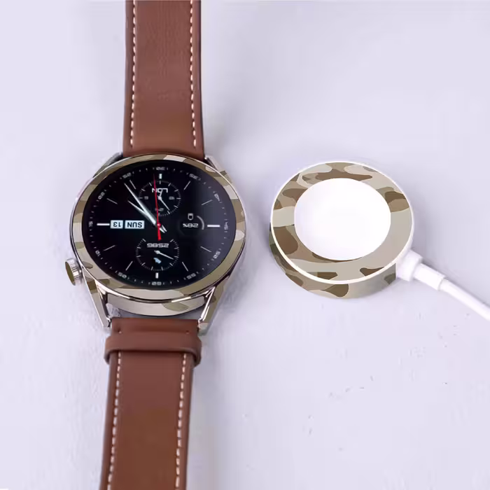 برچسب ماهوت طرح Army-Desert مناسب برای ساعت هوشمند هوآوی Watch GT 3 46mm