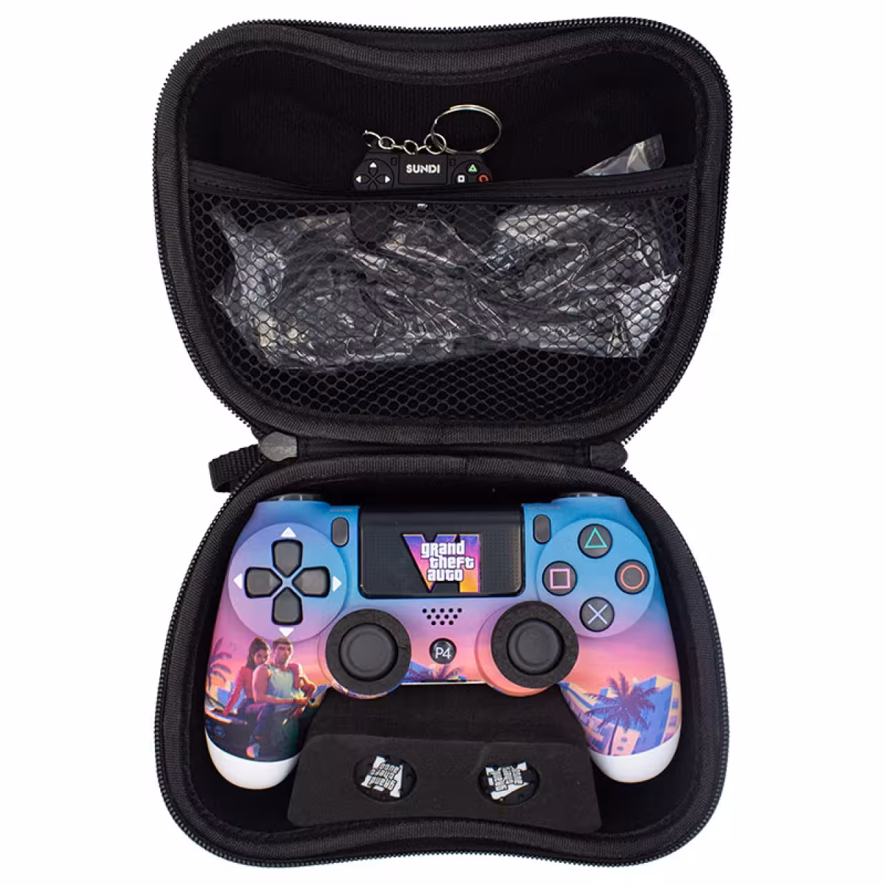 دسته PS4 به همراه ملزومات مدل PX001 PlayX طرح GTA VI