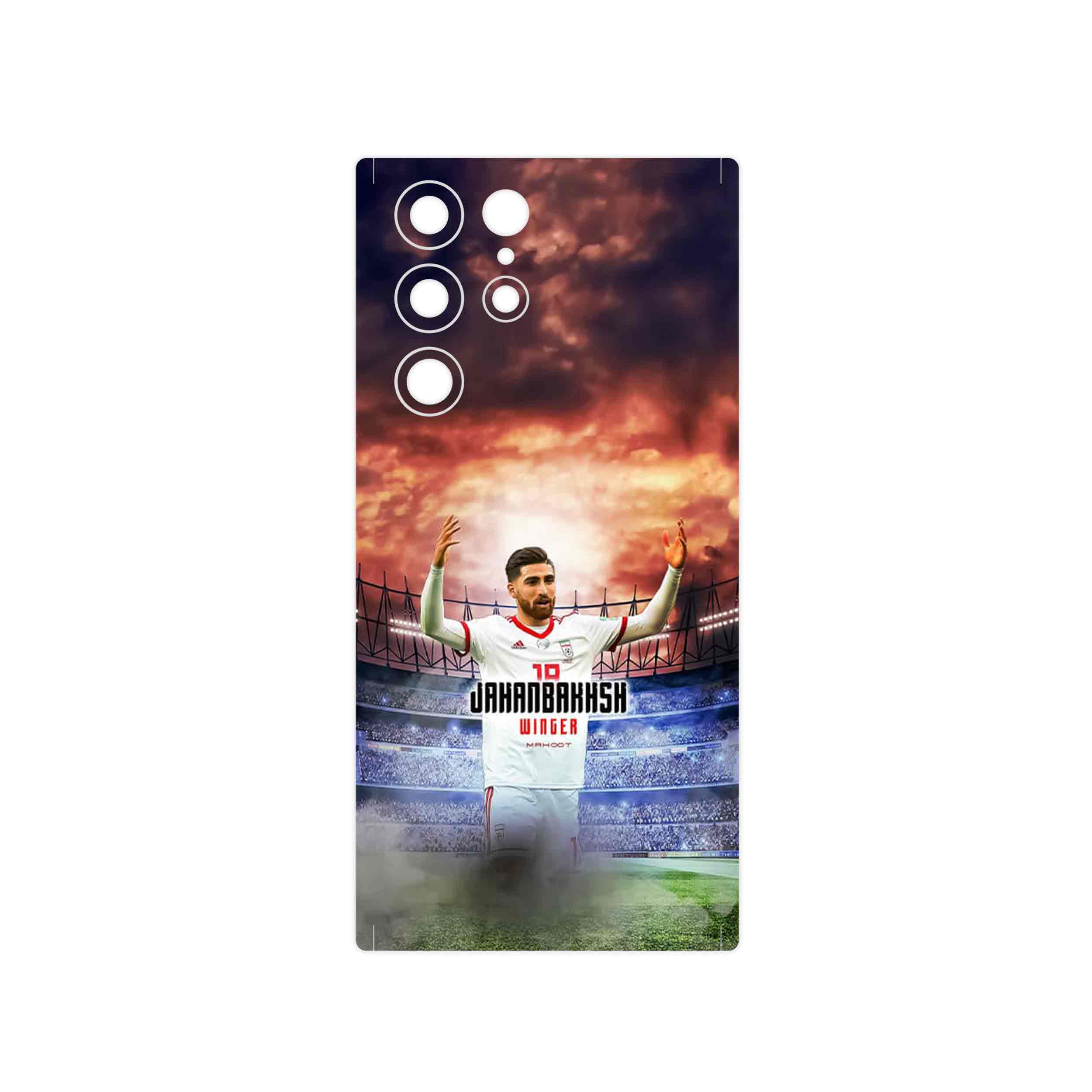 برچسب پوششی ماهوت مدل Alireza Jahanbakhsh مناسب برای گوشی موبایل سامسونگ Galaxy S22 Ultra 5G