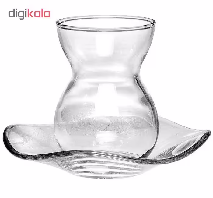 ست فنجان و نعلبکی پاشاباغچه سری دانتل 96574 بسته 6 نفره