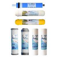 فیلتر دستگاه تصفیه آب آکوا پیورست مدل TVS 6887 مجموعه 6 عددی به همراه فیلتر تصفیه آب آکواپیورست مدل ممبران