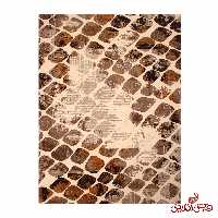 فرش ساوین طرح گندم کرم
