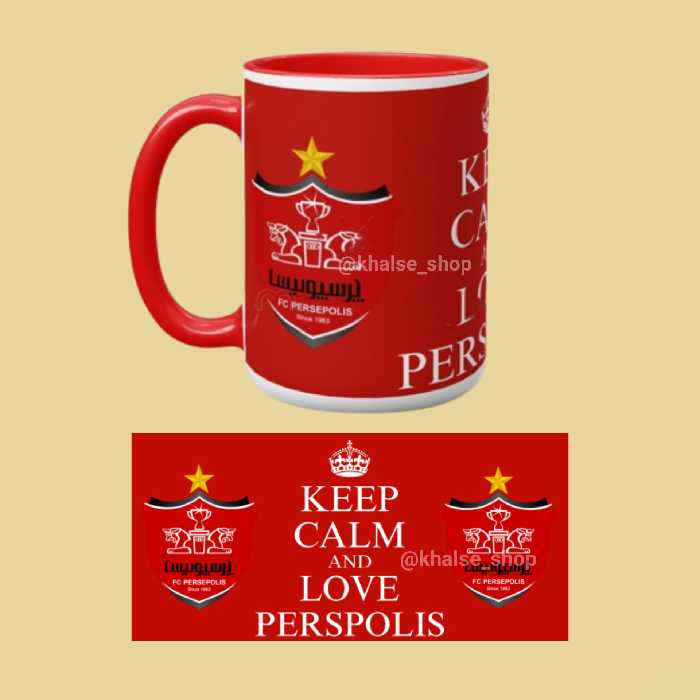 ماگ  طرح پرسپولیس (قرمز)