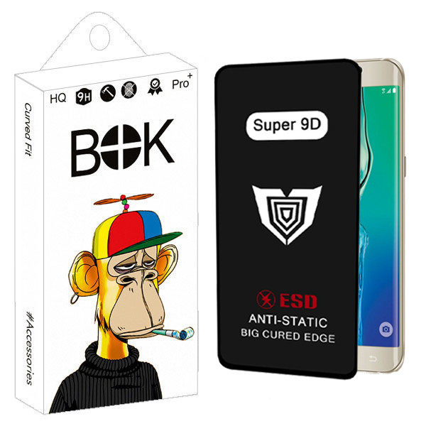 محافظ صفحه نمایش بوک مدل Super 9D مناسب برای گوشی موبایل سامسونگ Galaxy Note 5 | کالا برتری