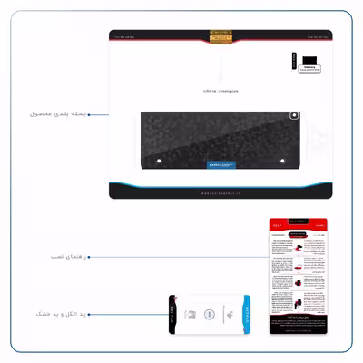 برچسب پوششی ماهوت مدل Honey-Comb-Circle مناسب برای تبلت سامسونگ Galaxy Tab S2 9.7 2016 T819N