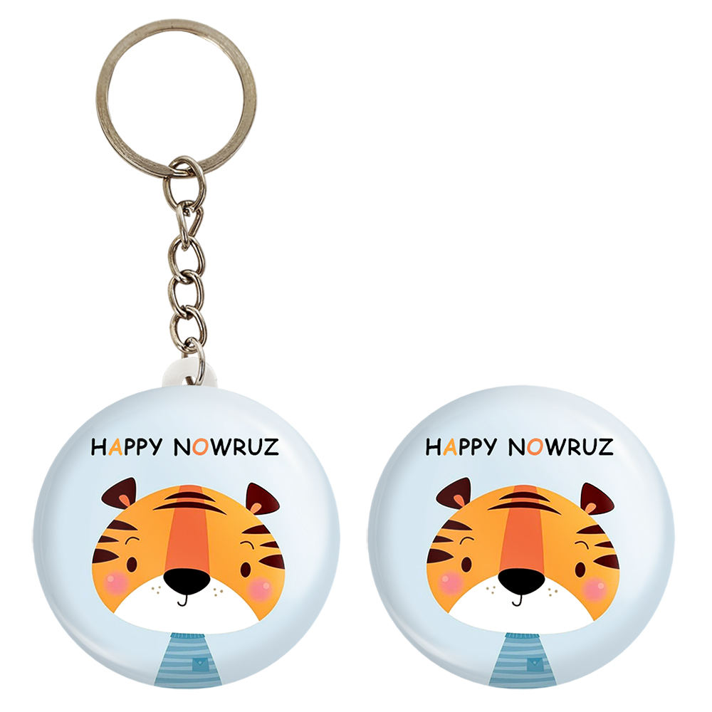 پیکسل خندالو مدل سال ببر کد 13033 به همراه جاکلیدی