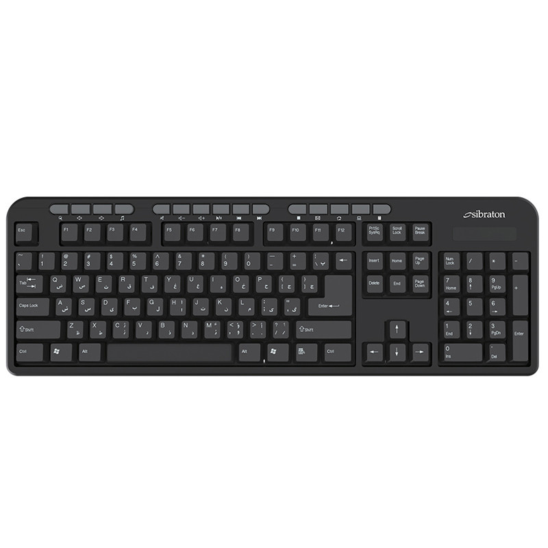 کیبورد بی سیم Sibraton SKB566W
