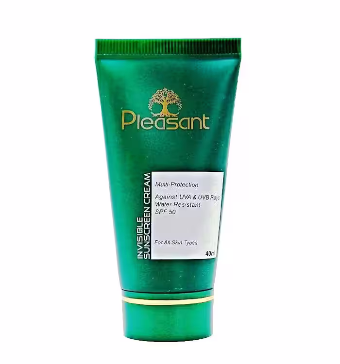کرم ضد آفتاب بی رنگ پلزنت SPF50