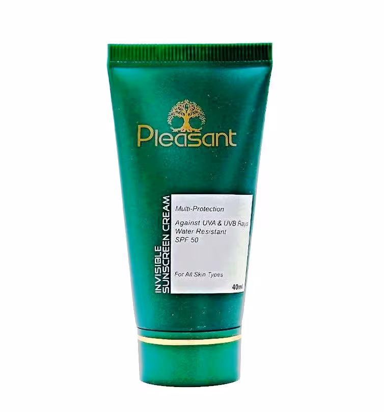 کرم ضد آفتاب بی رنگ پلزنت SPF50