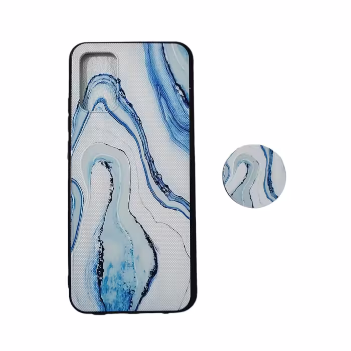 کاور طرح آبرنگی مدل a03s مناسب برای گوشی موبایل سامسونگ Galaxy A03S / A02S / M02S به همراه پاپ سوکت