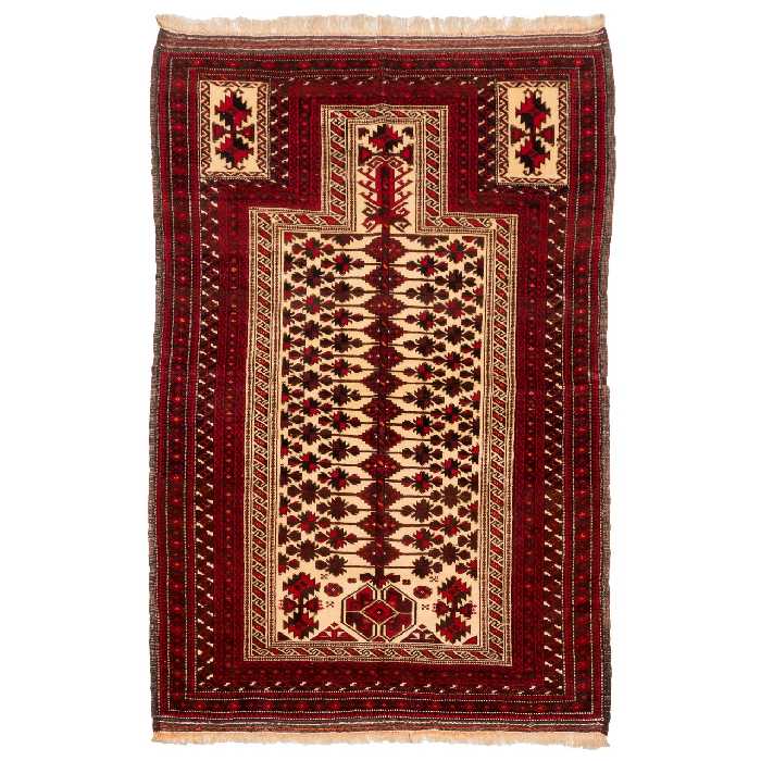 فرش قدیمی دستباف ذرع و نیم سی پرشیا کد 156017