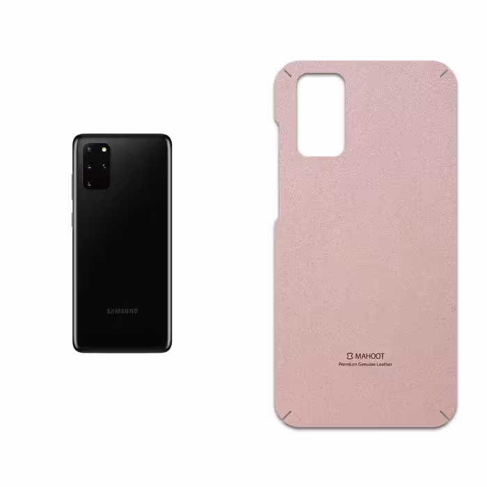 برچسب پوششی ماهوت مدل Rose Gold Leather مناسب برای گوشی موبایل سامسونگ Galaxy S20 Plus