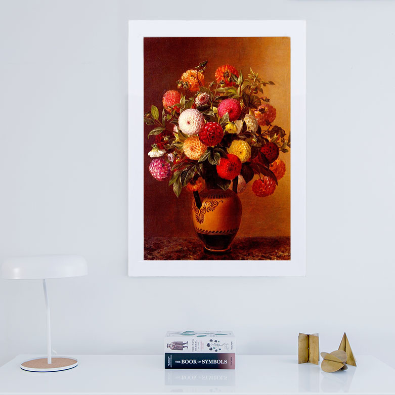 تابلو گالری استاربوی طرح گل مدل هنری 14