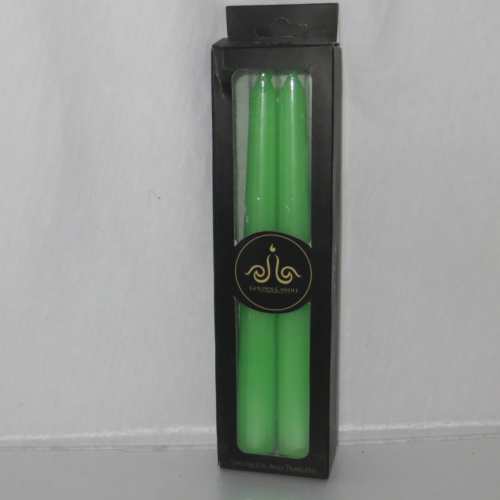 شمع قلمی دو عددی 20 سانت سبز