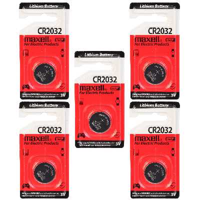 باتری سکه ای مکسل مدل 2032 بسته 5 عددی