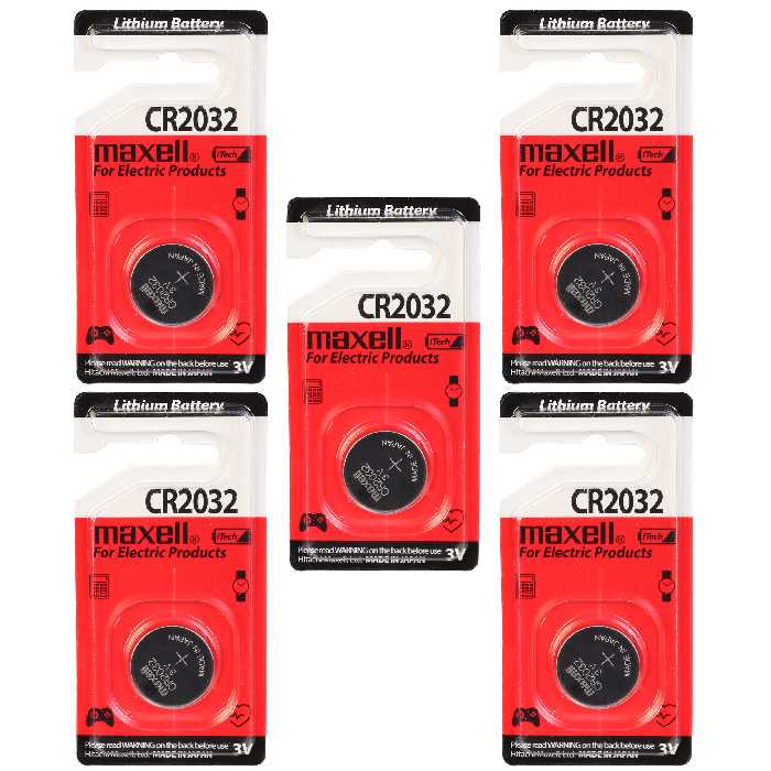باتری سکه ای مکسل مدل 2032 بسته 5 عددی