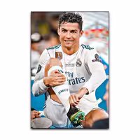 تابلو شاسی گوفی مدل فوتبالی طرح کریستین رونالدو کد CR7 SIT356 | دنیای قاب