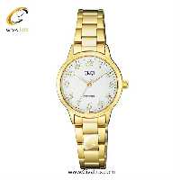 ساعت مچی اورجینال کیو اند کیو زنانه طلایی | طلایی | سفید | کد رفرنس Q11A005PY