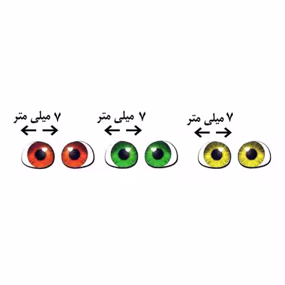 چشم عروسک مدل رزینی 7 میل کد 8 مجموعه 56 عددی