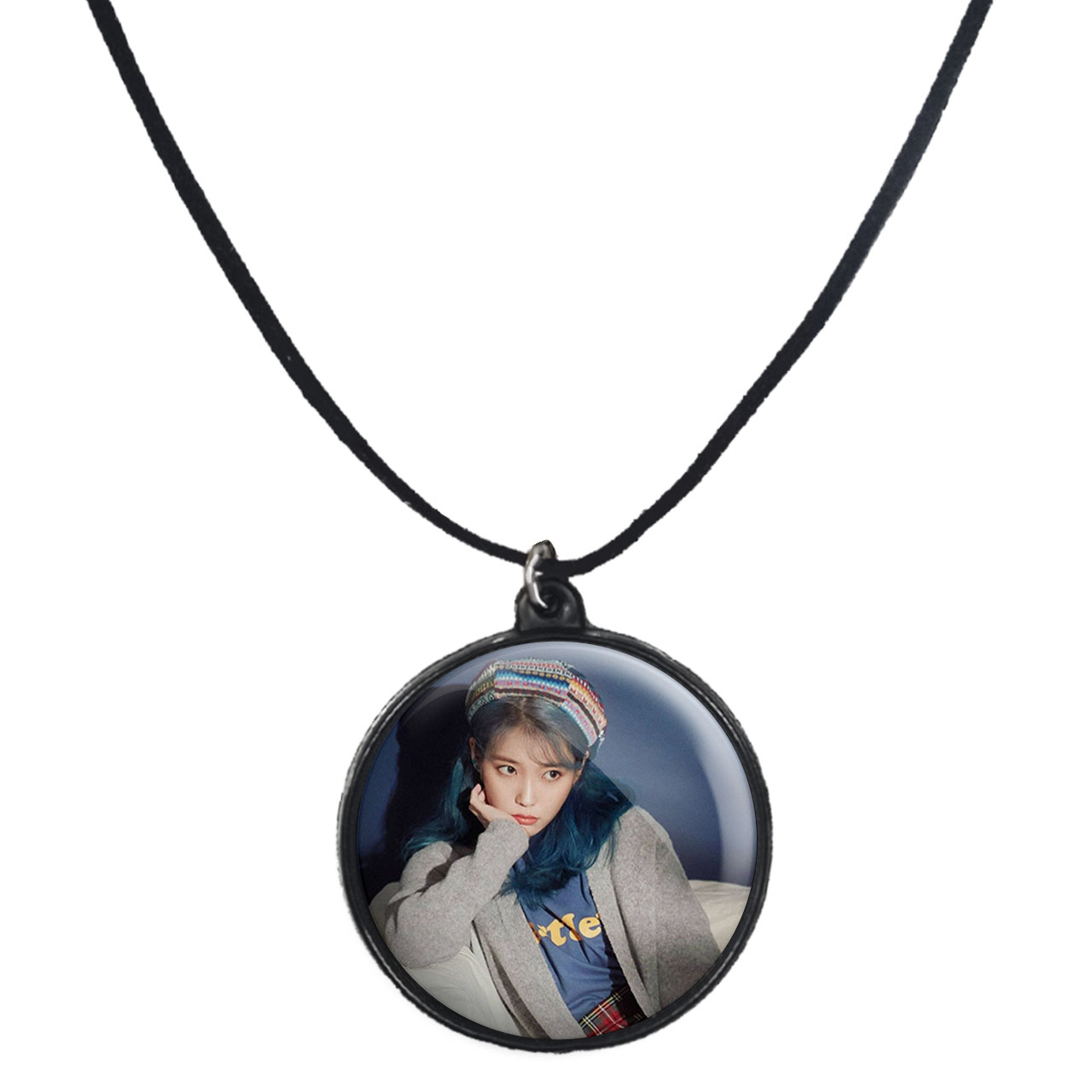 گردنبند پرمانه طرح IU کد pmb.35982مدل دو طرفه