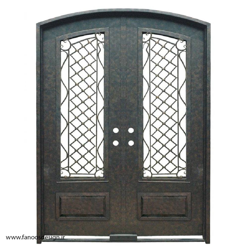 درب هال فلزی مدرن دو لنگه کد 2167