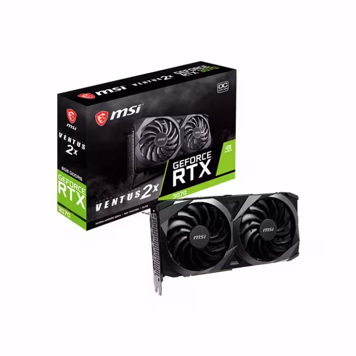 کارت گرافیک ام اس آی مدل GeForce RTX™ 3070 VENTUS 2X OC حافظه 8 گیگابایت