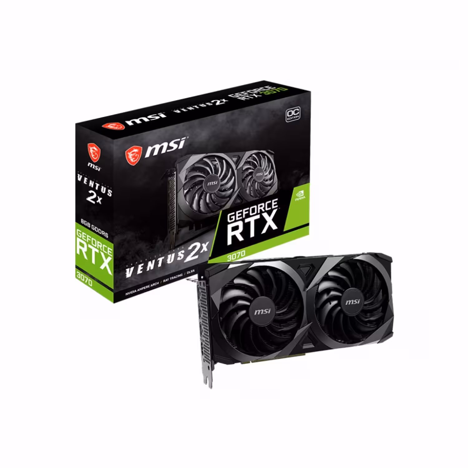 کارت گرافیک ام اس آی مدل GeForce RTX™ 3070 VENTUS 2X OC حافظه 8 گیگابایت