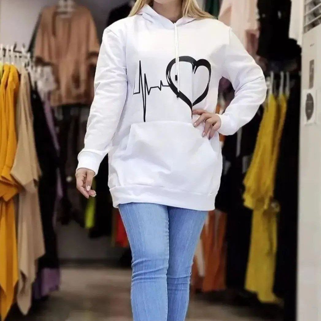 هودی زنانه ضربان قلب