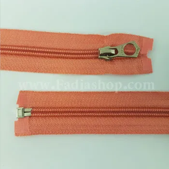 زیپ کاپشنی گلبهی بسته ای