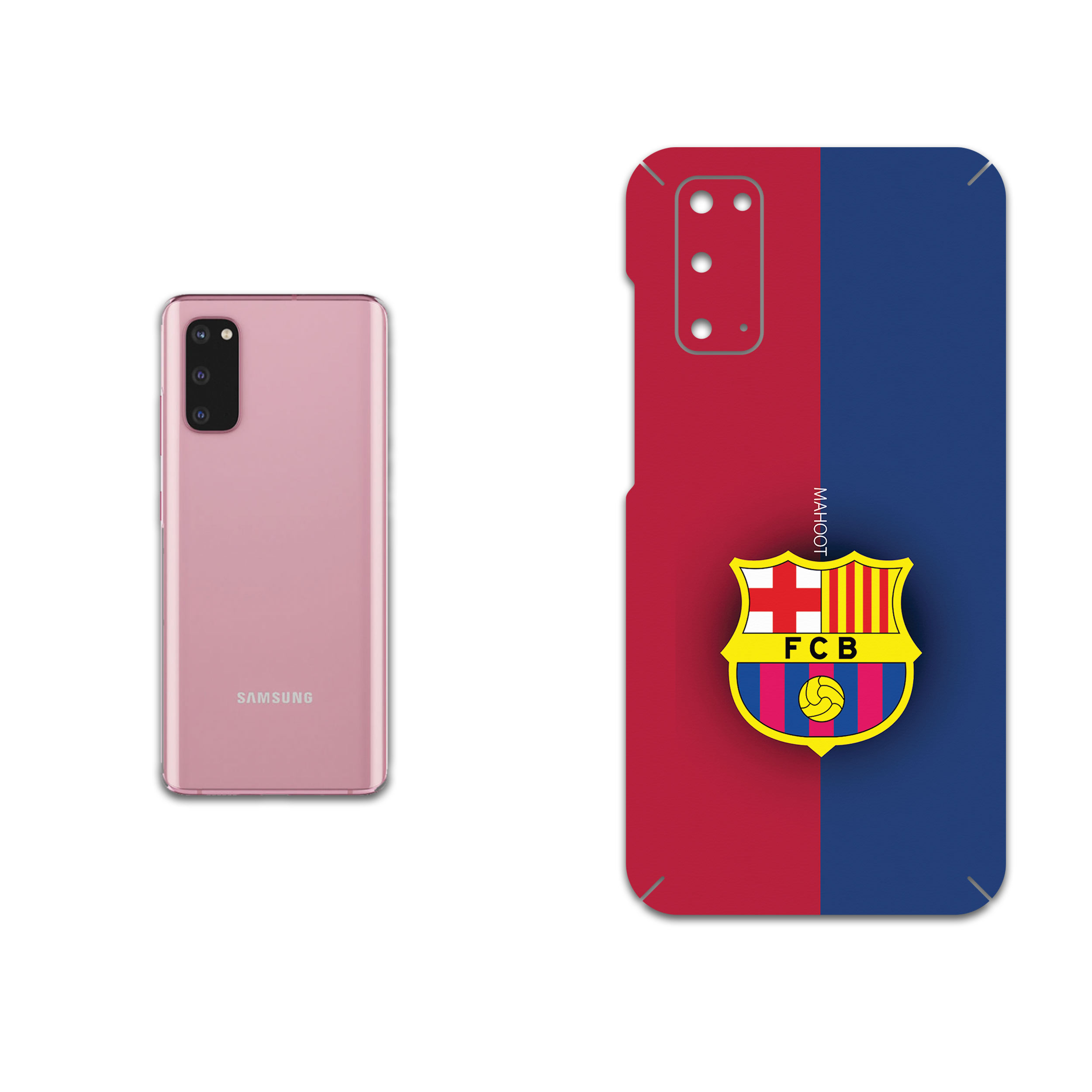 برچسب پوششی ماهوت مدل BARCELONA-FC-1 مناسب برای گوشی موبایل سامسونگ Galaxy S20