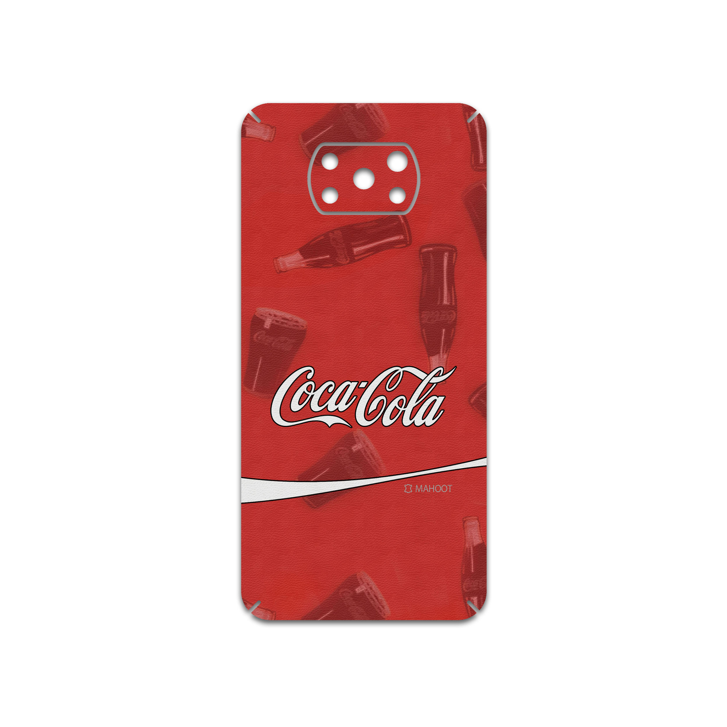 برچسب پوششی ماهوت مدل Coca-Cola-Logo مناسب برای گوشی موبایل شیائومی Poco X3 NFC
