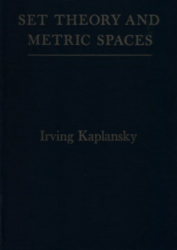 خرید و دانلود نسخه کامل کتاب Set Theory and Metric Spaces