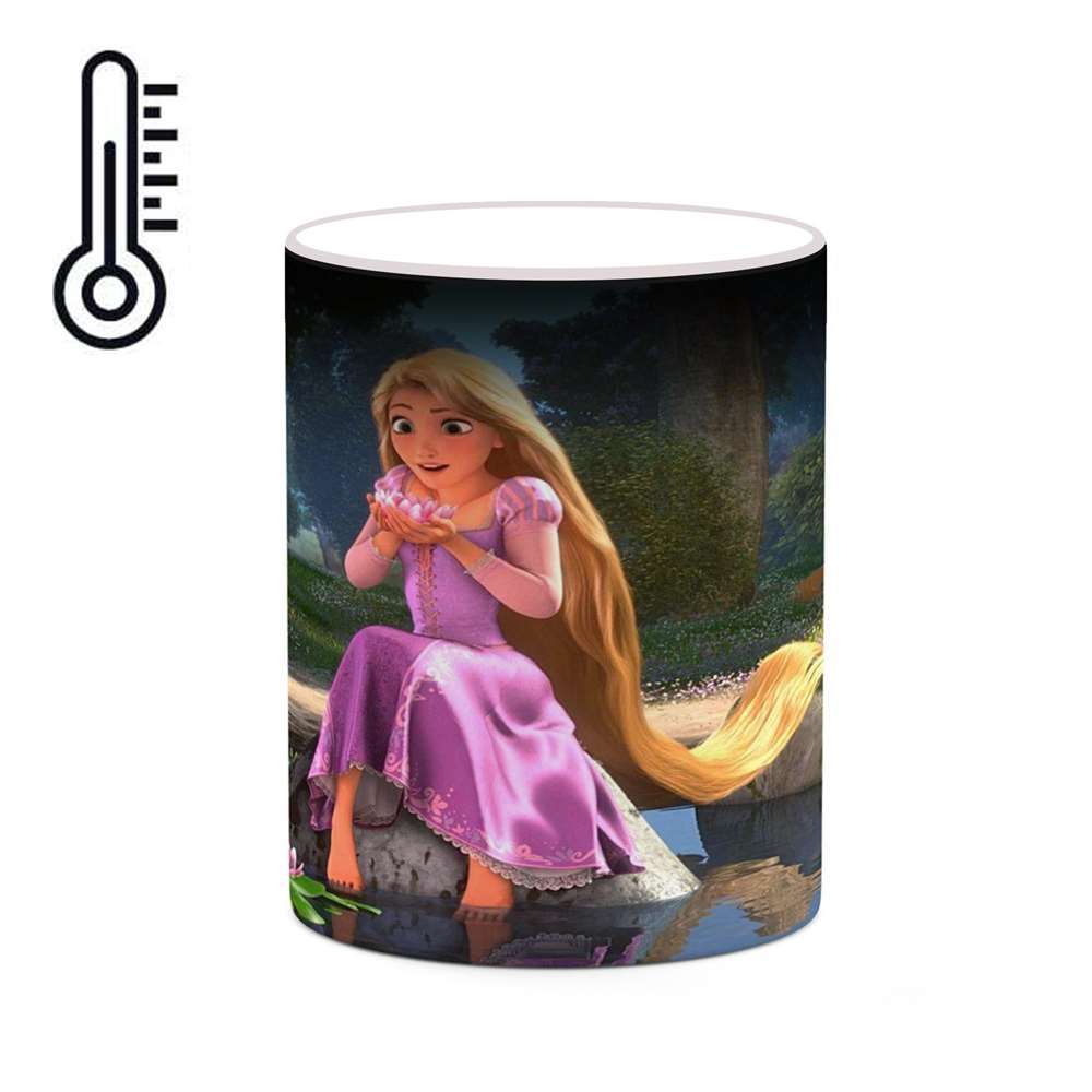 ماگ حرارتی کاکتی طرح کارتون راپانزل مدل mgh23555