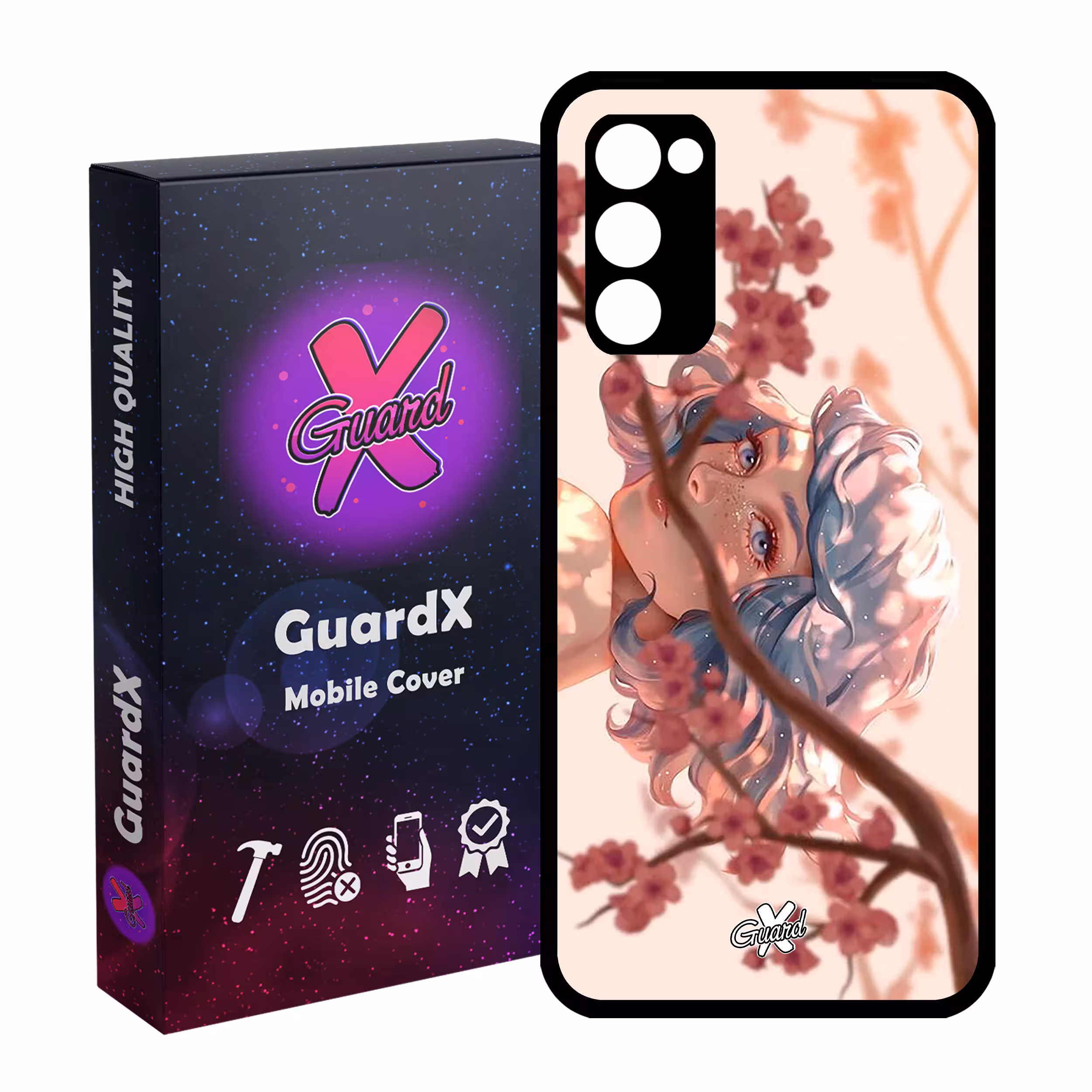 کاور گارد ایکس طرح Girl مدل Glass10007 مناسب برای گوشی موبایل سامسونگ Galaxy S20 FE