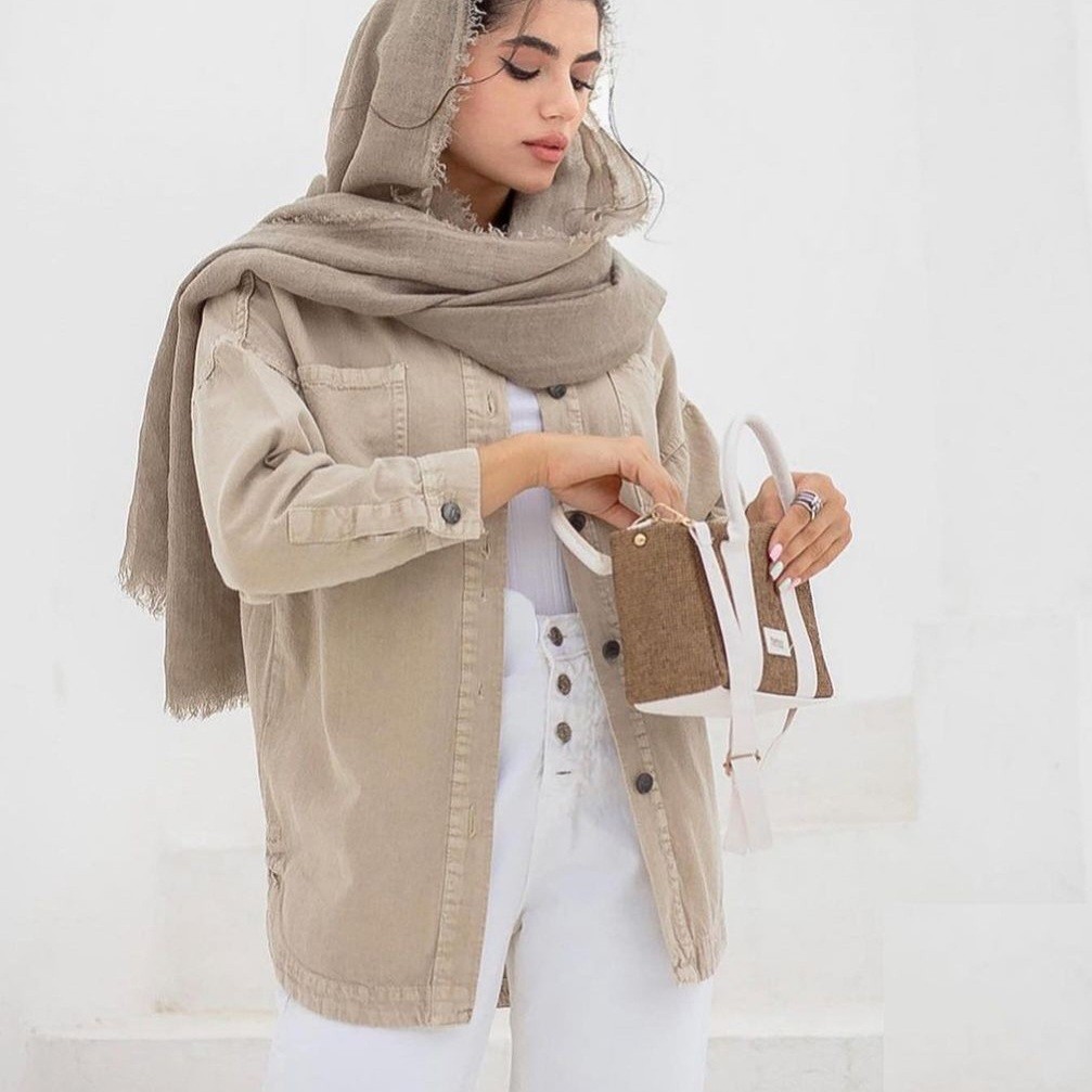 تونیک مانتویی کتان اسپورت زنانه