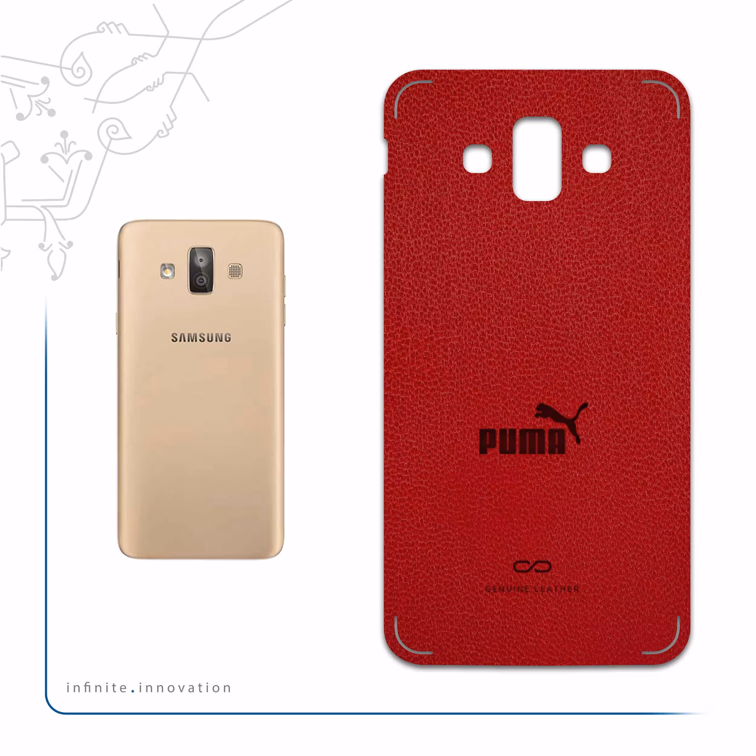 برچسب پوششی ماهوت مدل RL-PUMA مناسب برای گوشی موبایل سامسونگ Galaxy J7 Duo