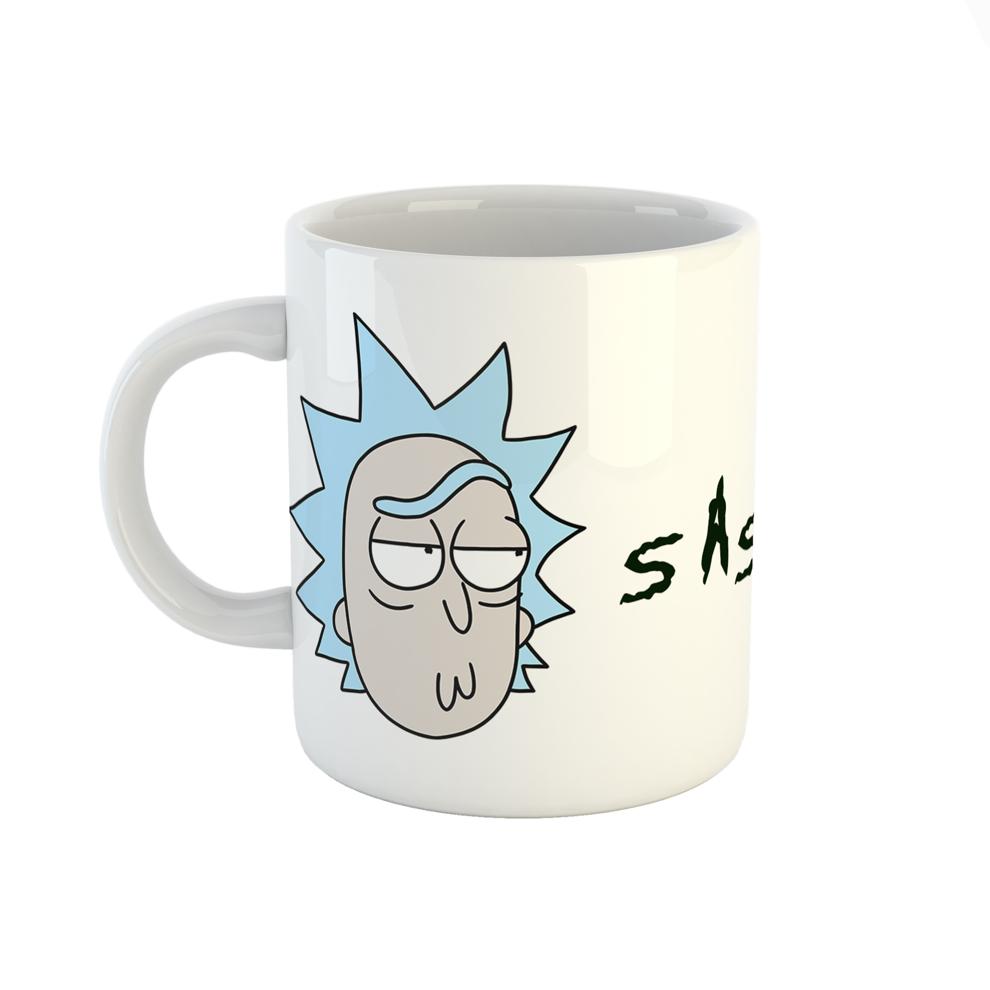 ماگ طرح اسم ساشا مدل rick and morty کد 1010