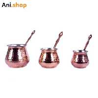 سرویس سه پارچه قهوه جوش مسی کد81