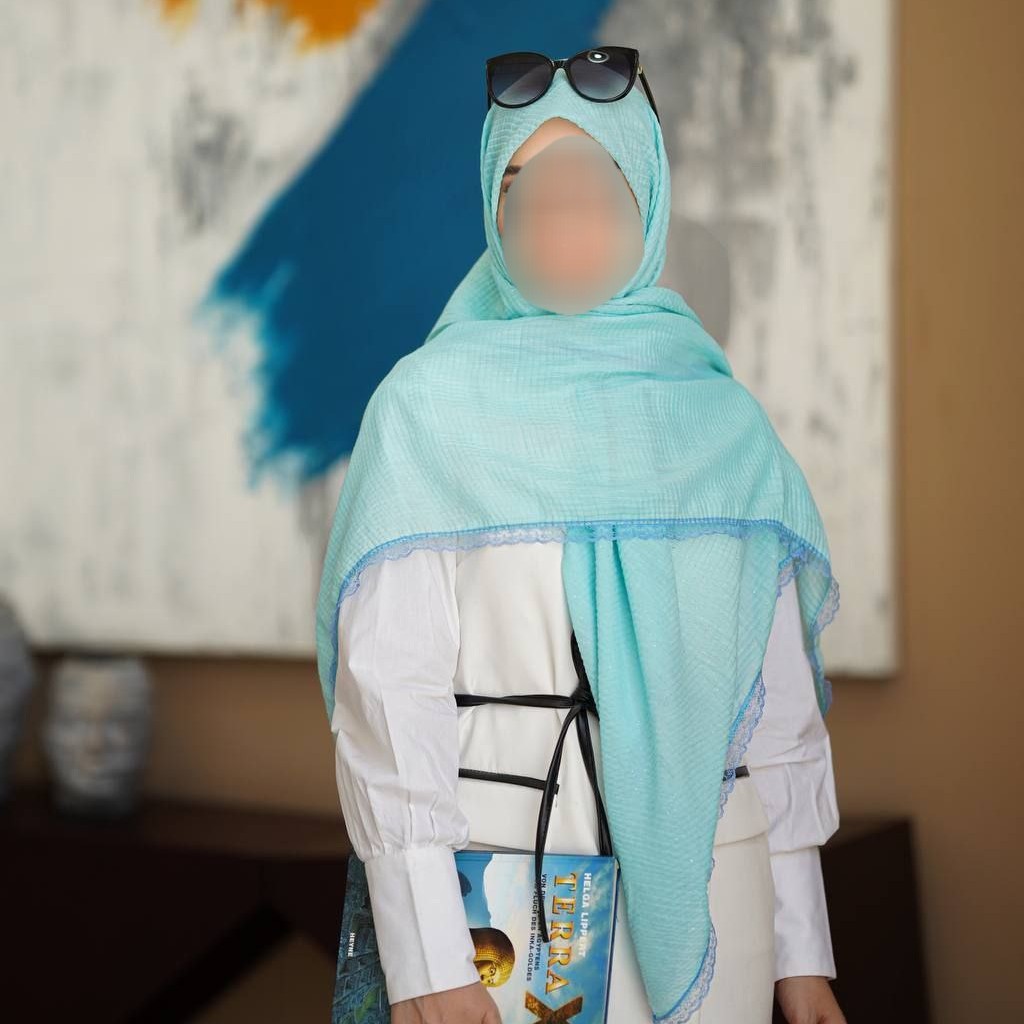 روسری پلیسه اکلیلی