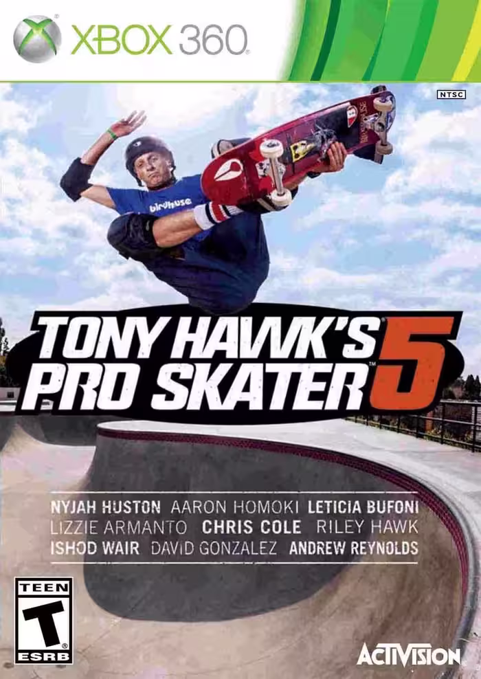 بازی ایکس باکس 360 Tony hawk pro skater 5
