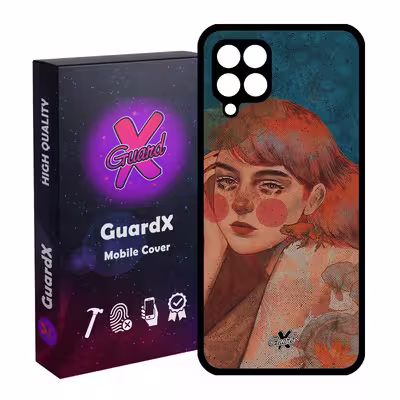 کاور گارد ایکس طرح Girl مدل Glass10330 مناسب برای گوشی موبایل سامسونگ Galaxy A12