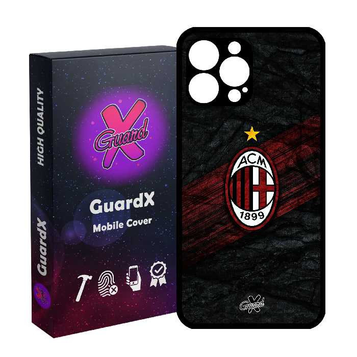 کاور گارد ایکس طرح AC Milan مدل Glass10057 مناسب برای گوشی موبایل اپل iPhone 13 Pro Max