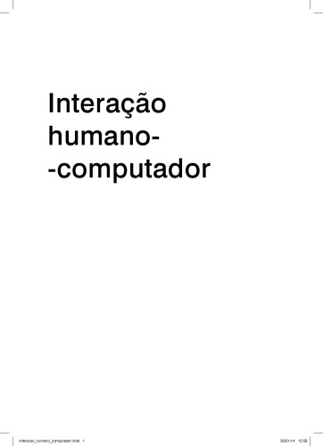خرید و دانلود نسخه کامل کتاب Interação Humano-Computador